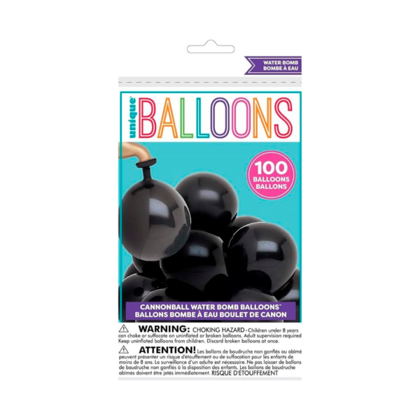 Globos de bomba de agua negra 100 unidades