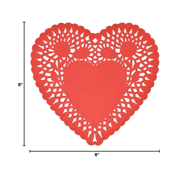 Tapetes de papel en forma de corazón de San Valentín - Imagen 2