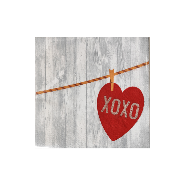 Servilletas grandes con diseño de XOXO