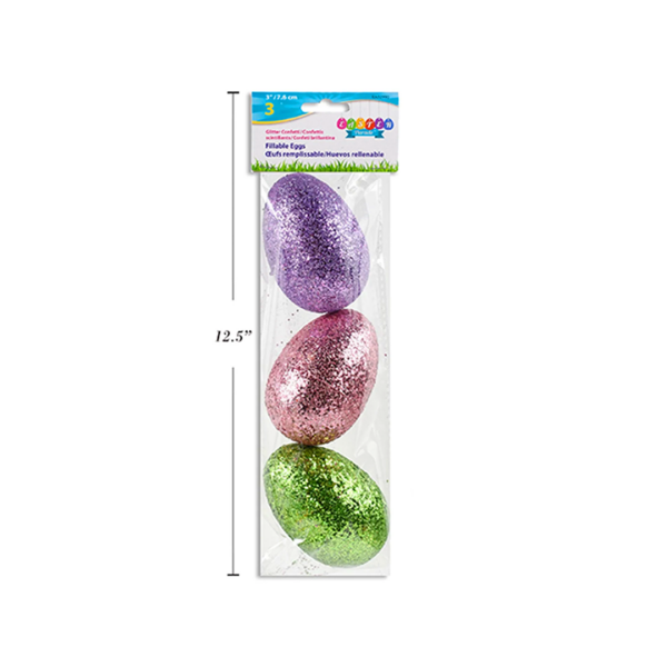 Huevos de Pascua Glitter Pastel - Imagen 3