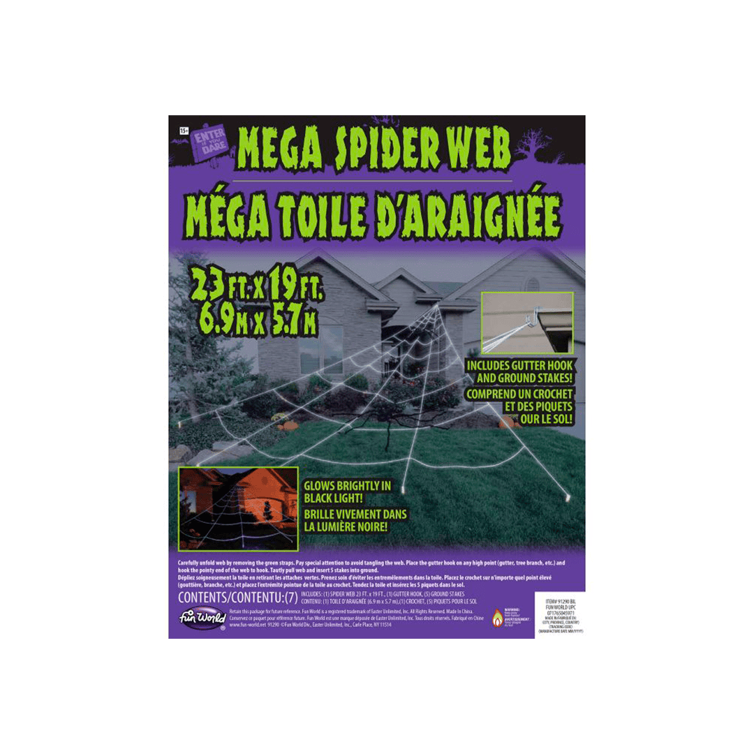 Mega tela de araña para jardin