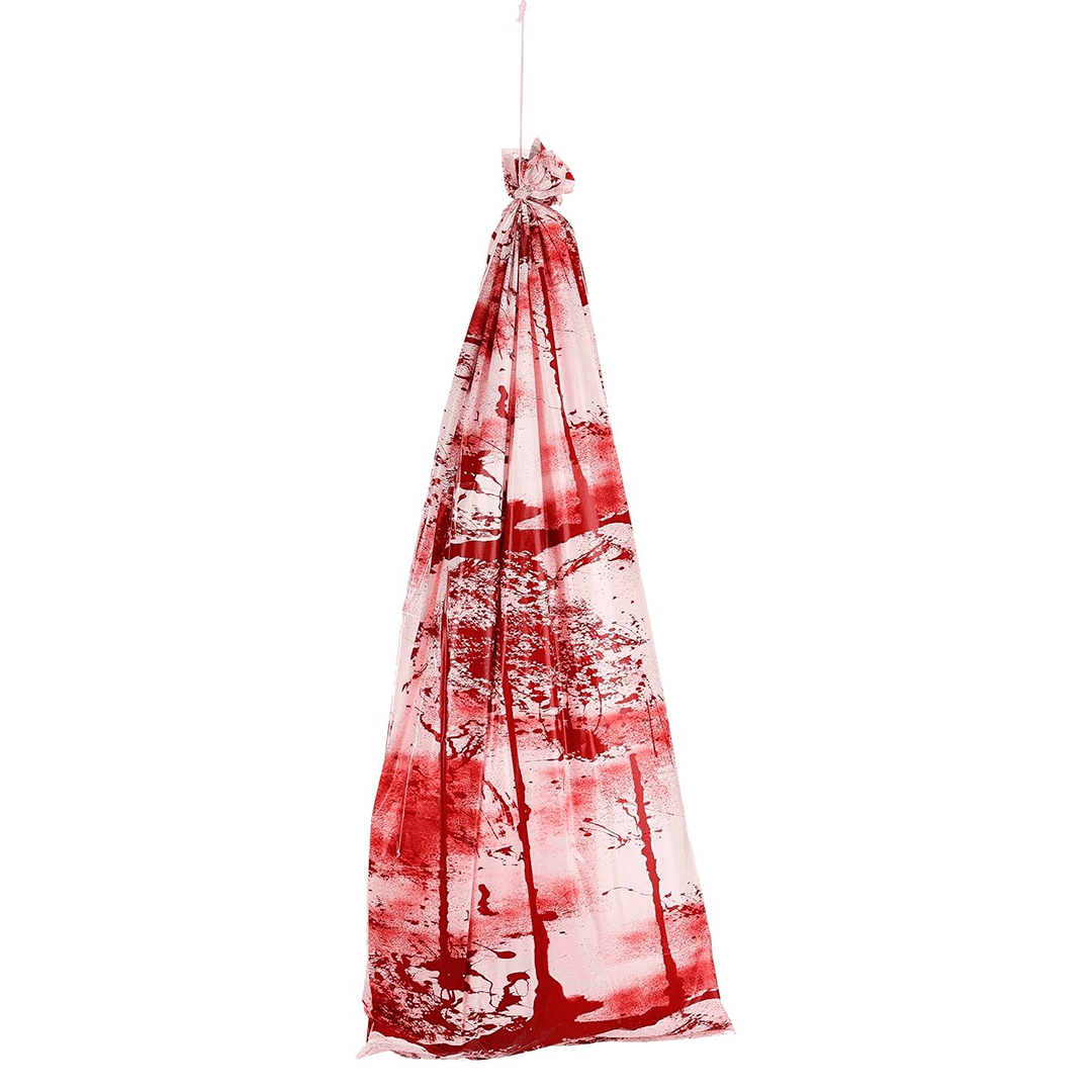 Decoracion halloween bolsa con sangre