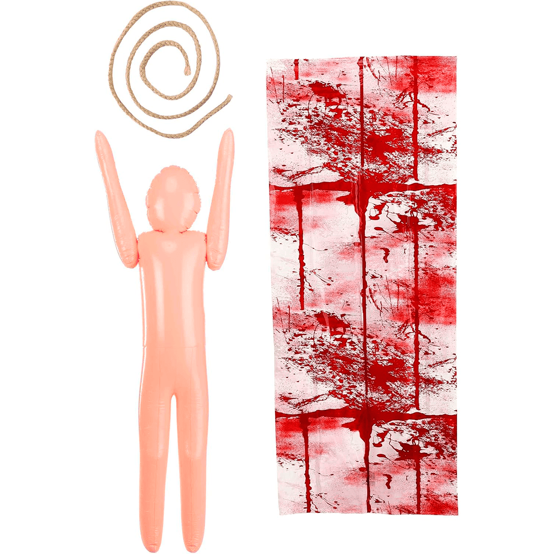 Decoracion halloween bolsa con sangre - Imagen 3