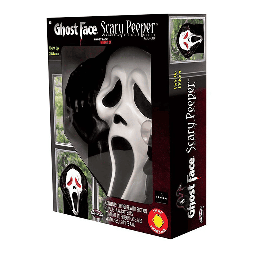 Decoración de ventana ghost face