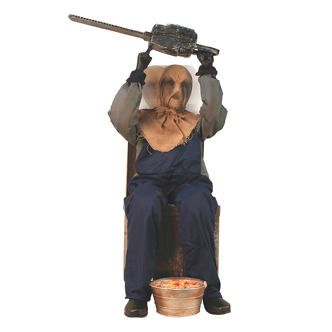 Decoración halloween Motosierra