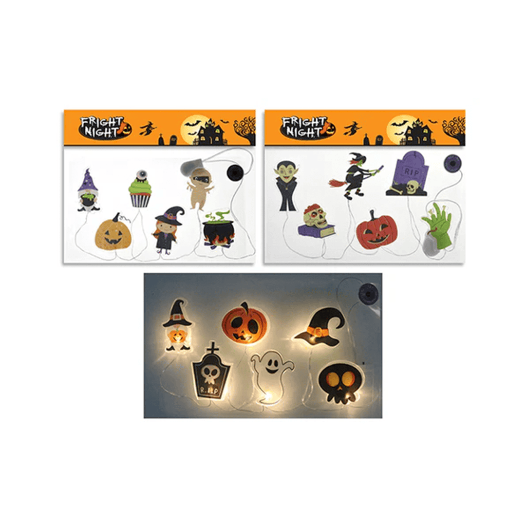 Decoracion guirnalda halloween con led gel