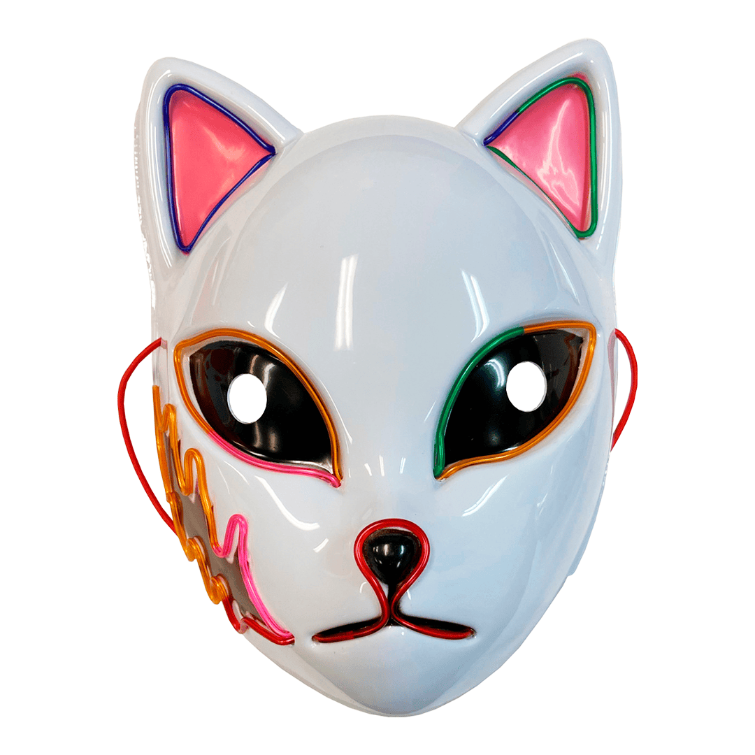 Máscara gato anime LED