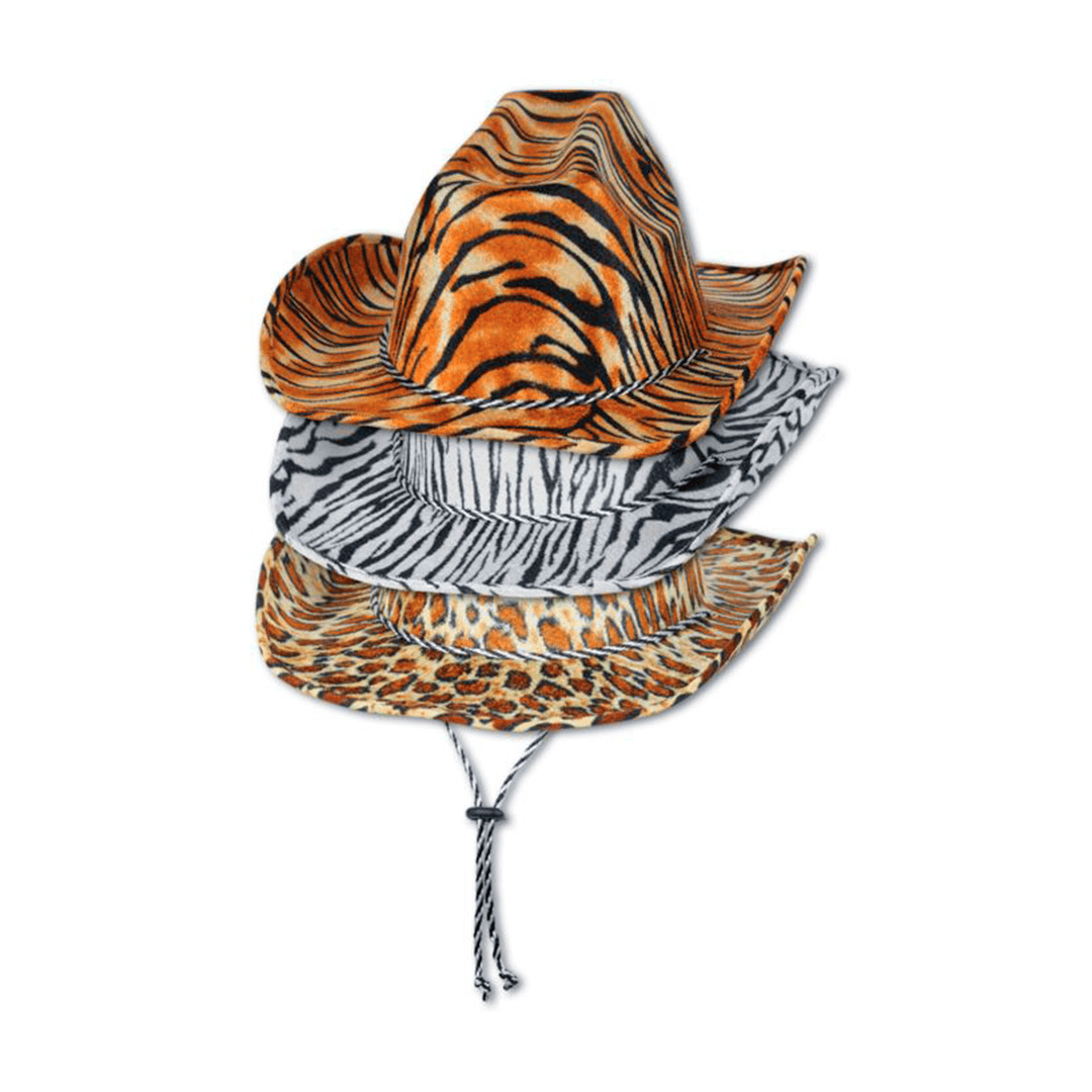 Sombreros de vaquero con estampado animal
