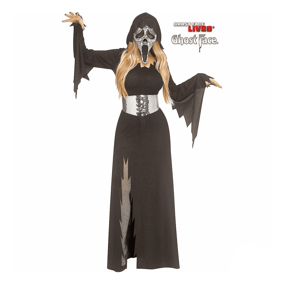 Disfraz ghost face mirror bling para dama talla m