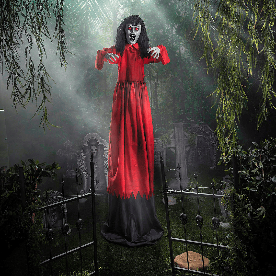 Mujer con un vestido rojo - Imagen 2