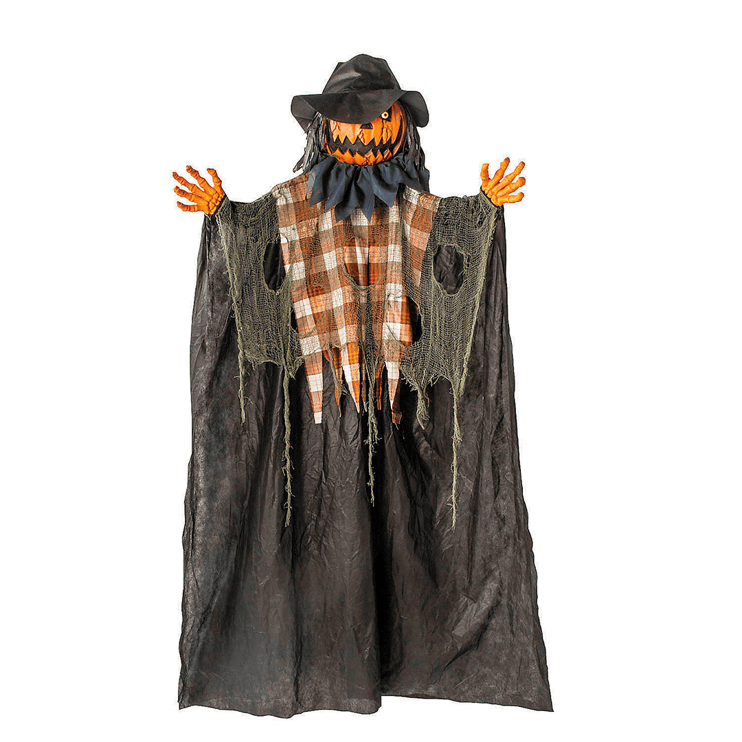 Hombre calabaza naranja