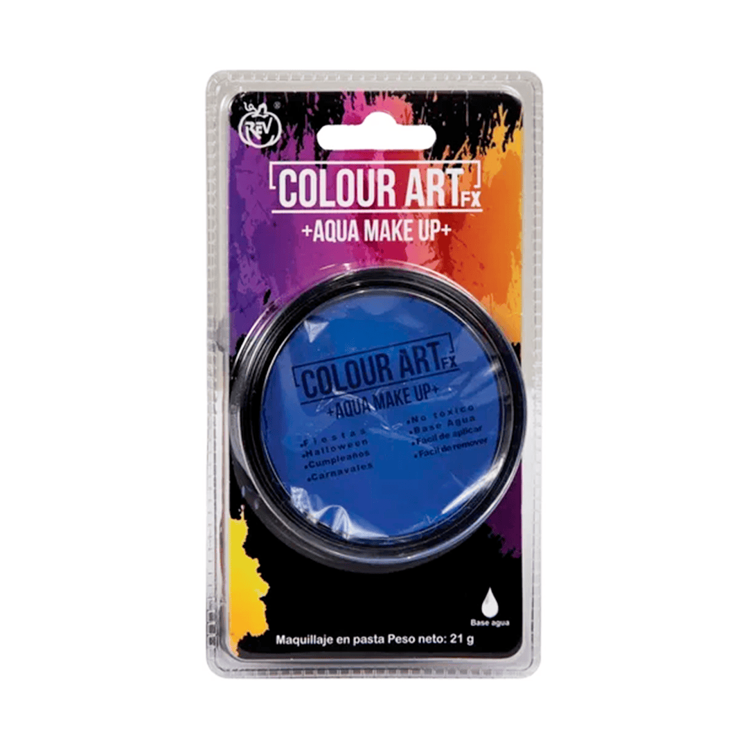 Maquillaje en pasta Azul