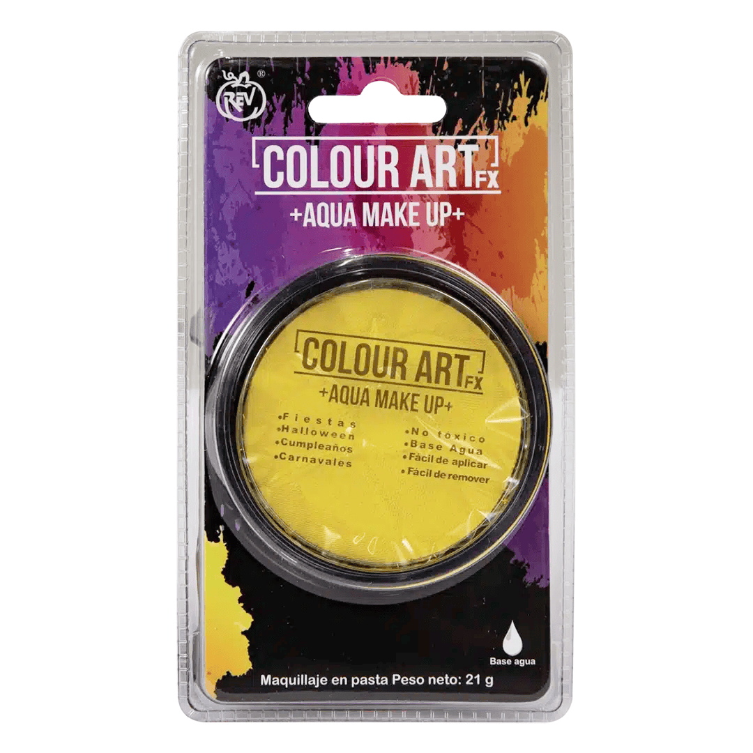 Maquillaje en pasta amarillo