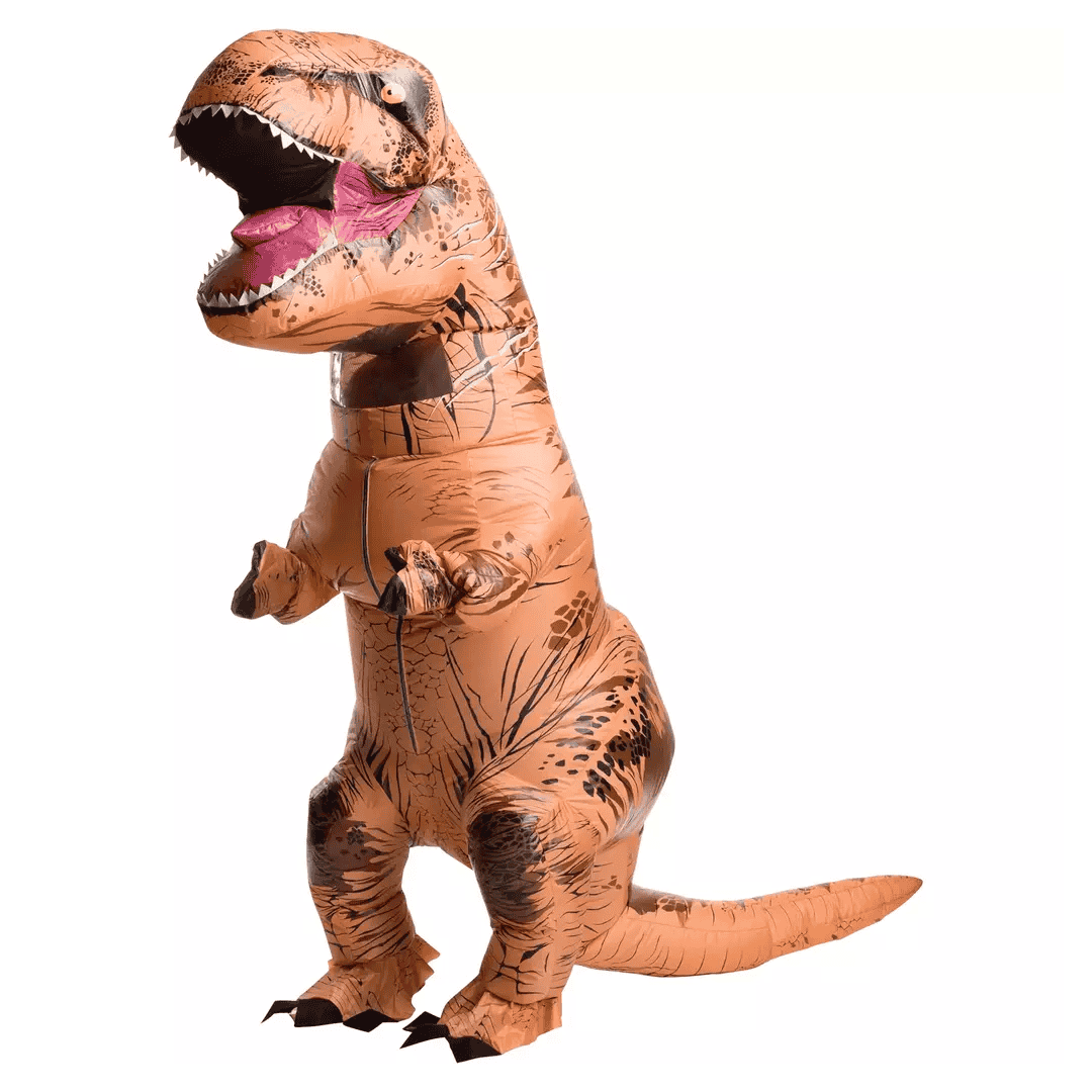 Disfraz dinosaurio rex inflable para niño