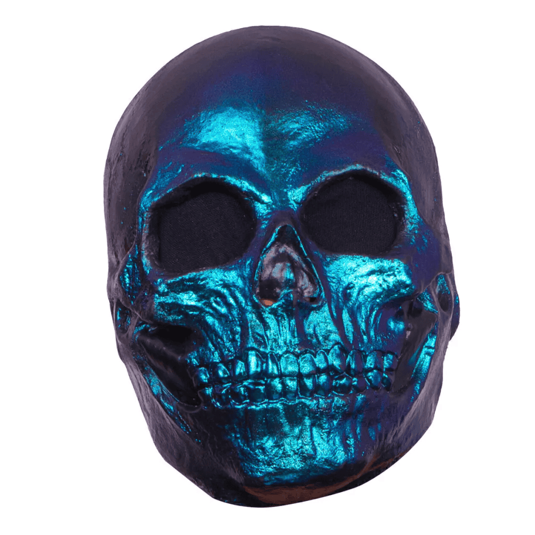 Skull metalic blue