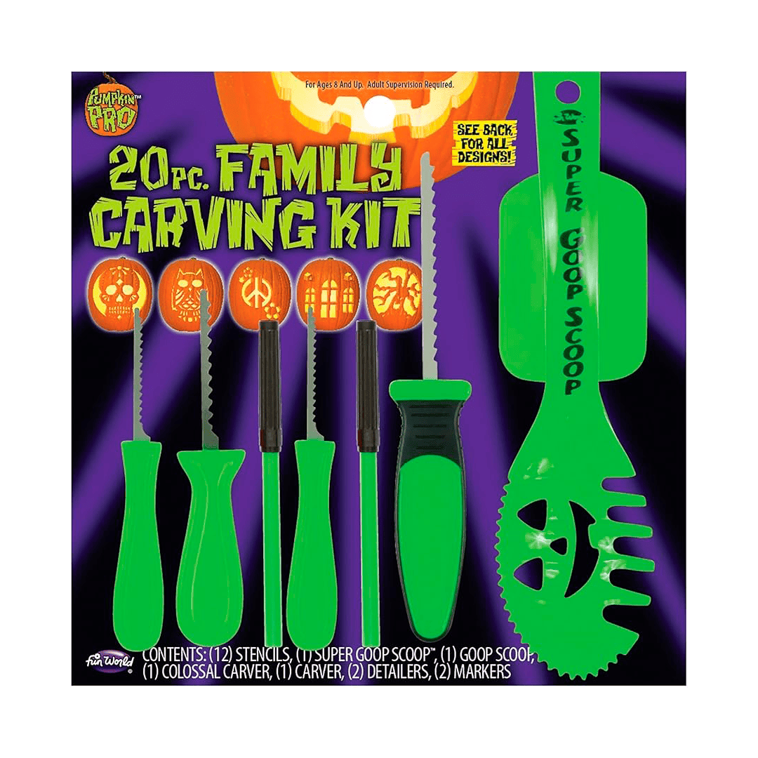 20 unidades kit familiar para tallar