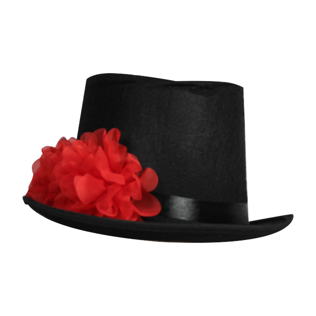 Sombrero de copa con flores - Imagen 2