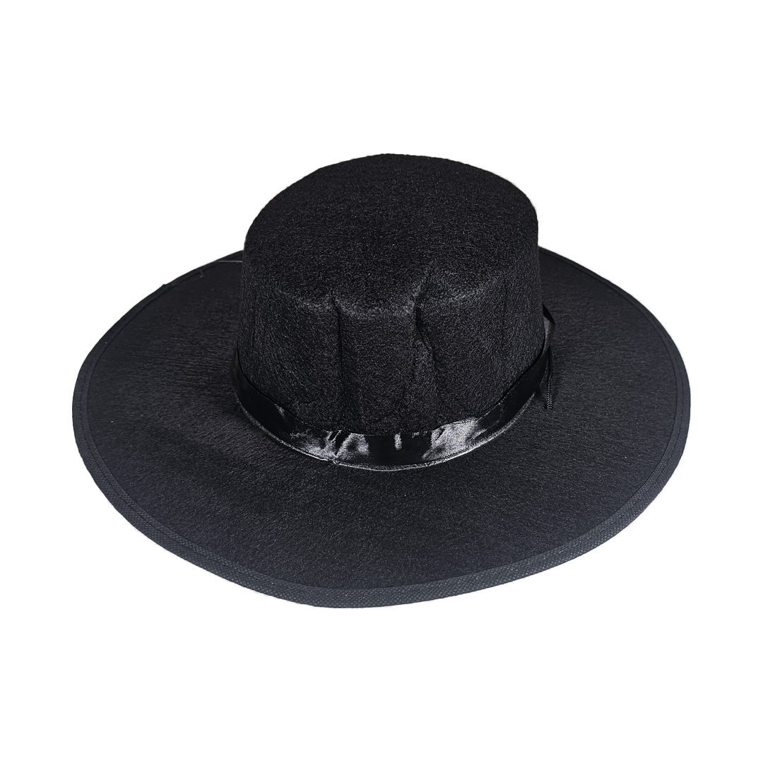 Sombrero de tela negro