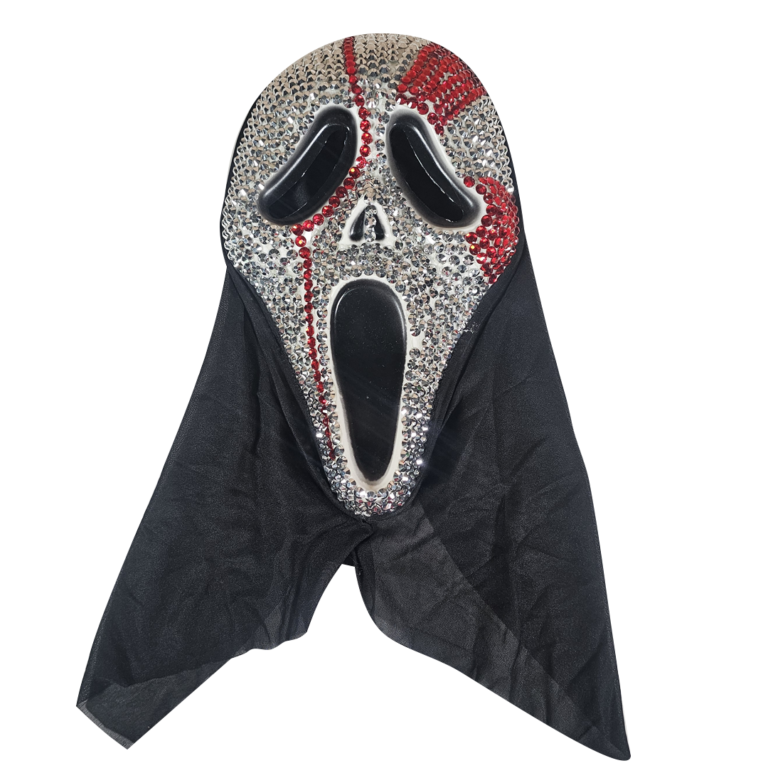 Máscarade Ghost Face de diamantes con sangre