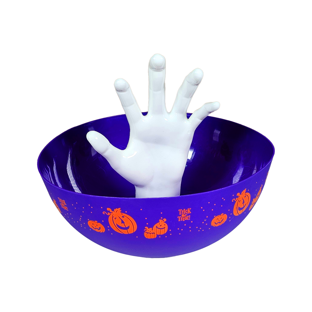 Recipiente para dulces con mano