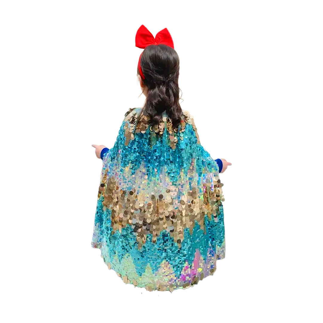 Capa de Ariel para niña