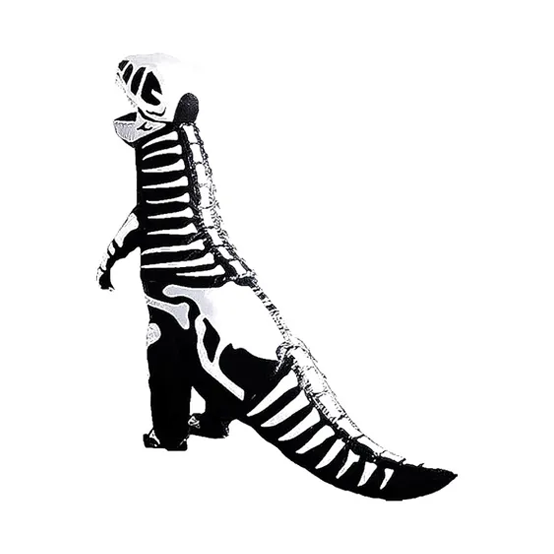 Disfraz inflable esqueleto de dinosaurio