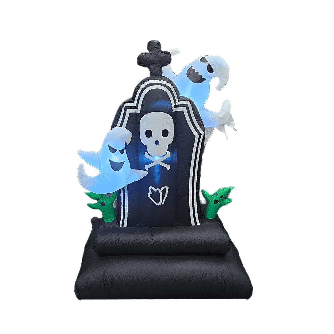 Inflable de fantasmas en cementerio 1.5m