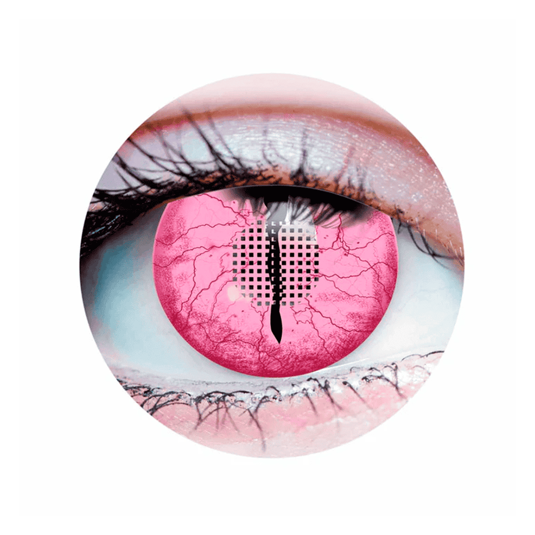 Lentes de contacto slayer - pink cosplay colored contact lenses