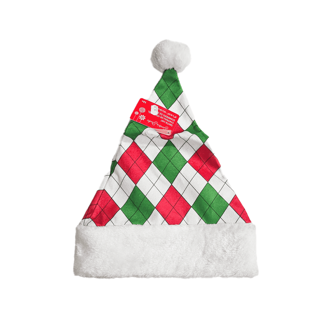 Gorro navide?o de rombos