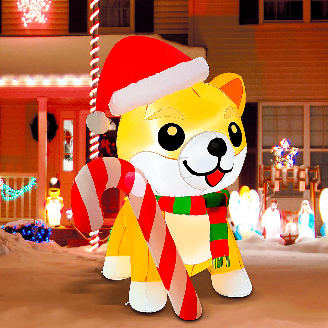 Perro navide?o inflable - Imagen 3