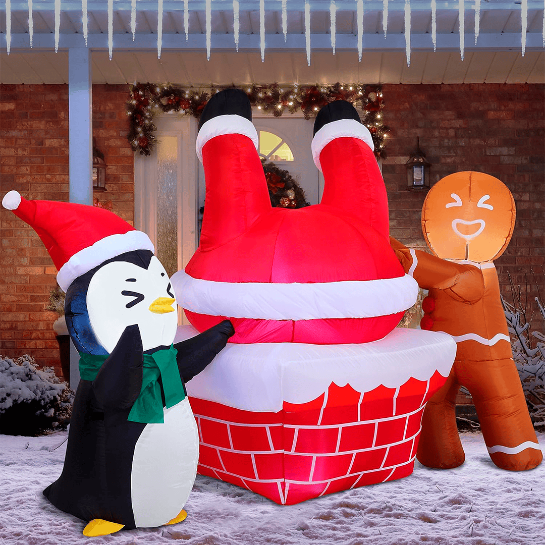 Inflable de galleta de Jengibre y ping?ino - Imagen 2