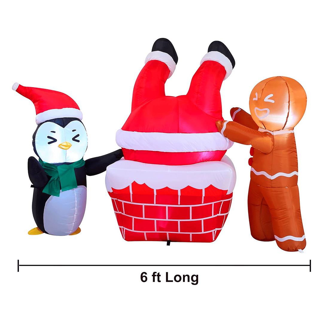 Inflable de galleta de Jengibre y ping?ino - Imagen 3