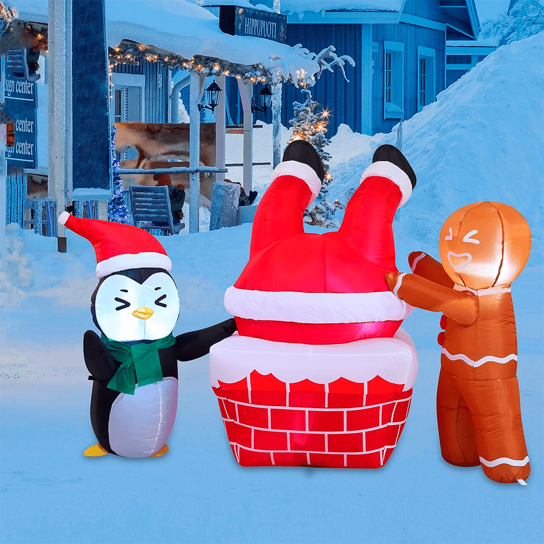 Inflable de galleta de Jengibre y ping?ino - Imagen 4