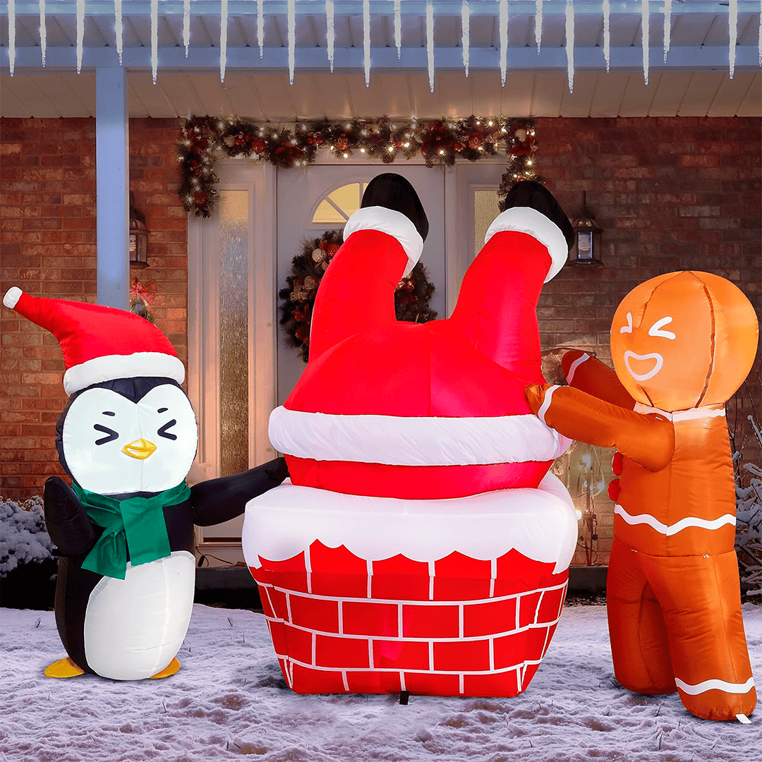 Inflable de galleta de Jengibre y ping?ino - Imagen 5