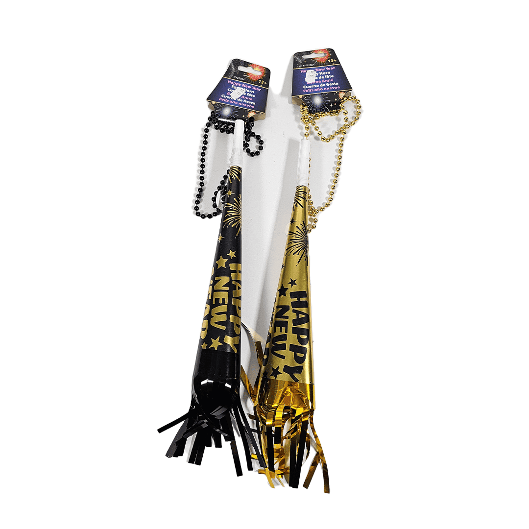 Corneta happy new year con collar