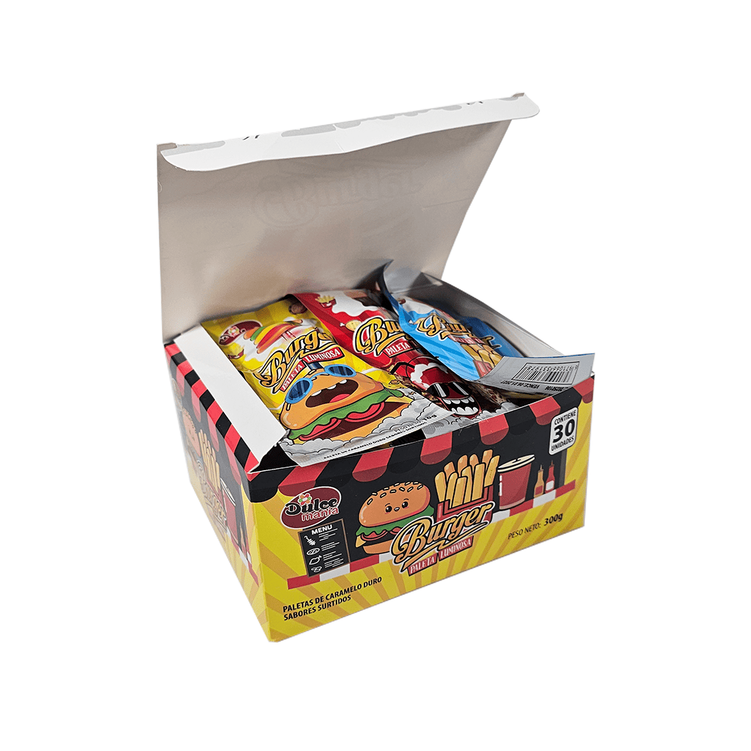 Paleta burger luminosa