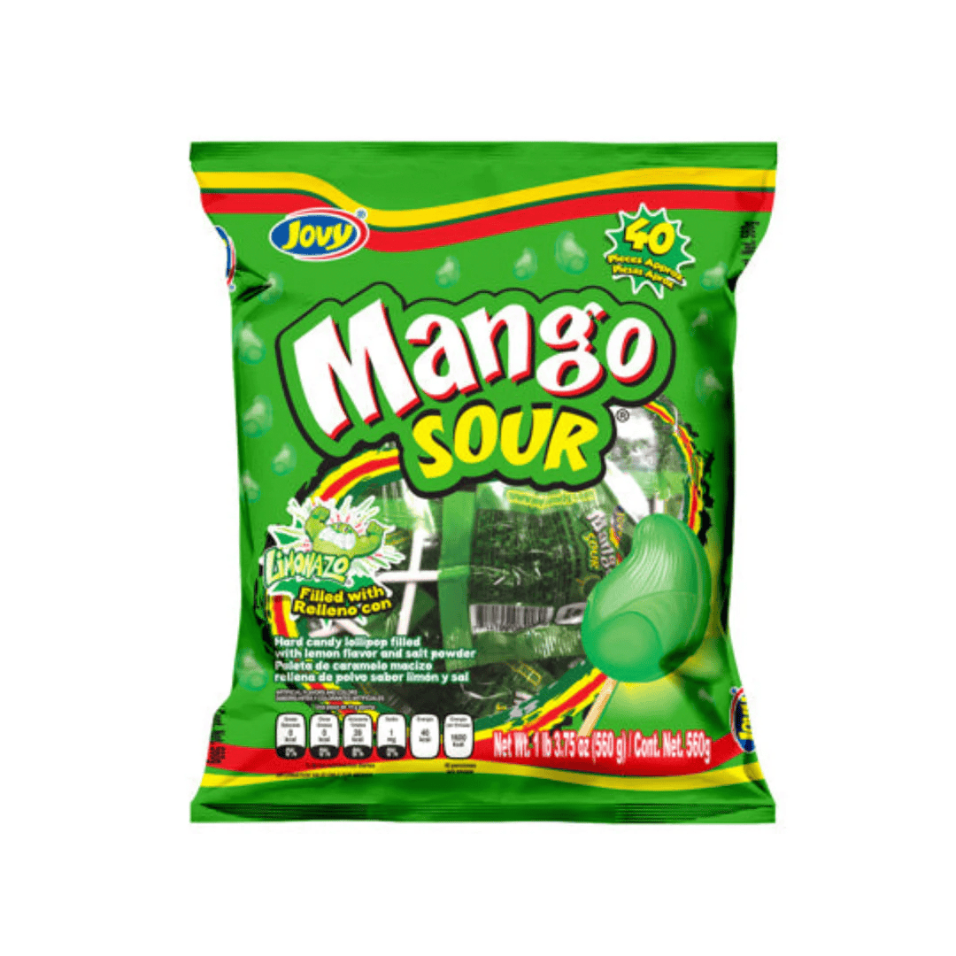 Paleta picante de mango verde