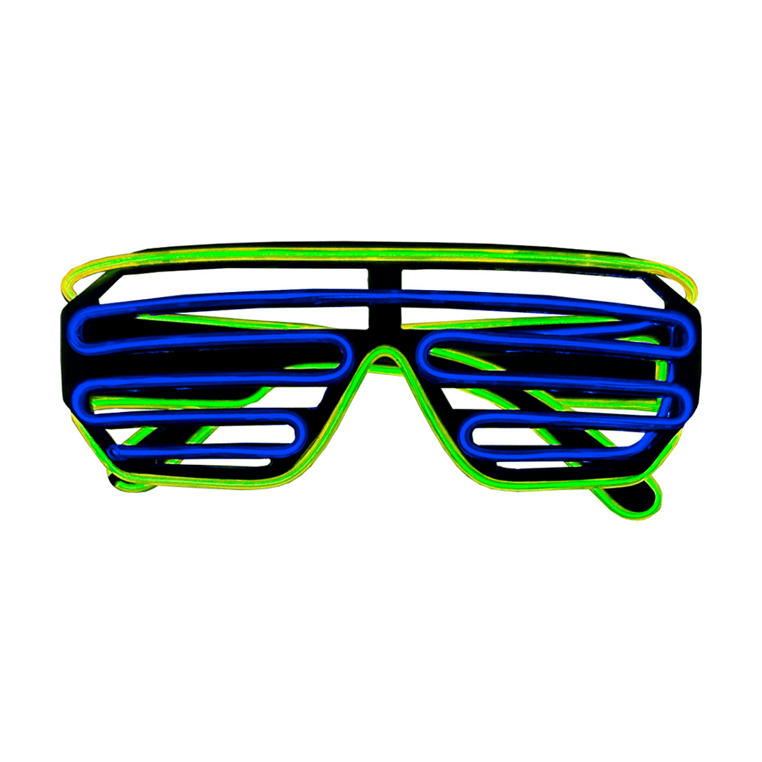 Lentes LED azul y amarillo - Imagen 2