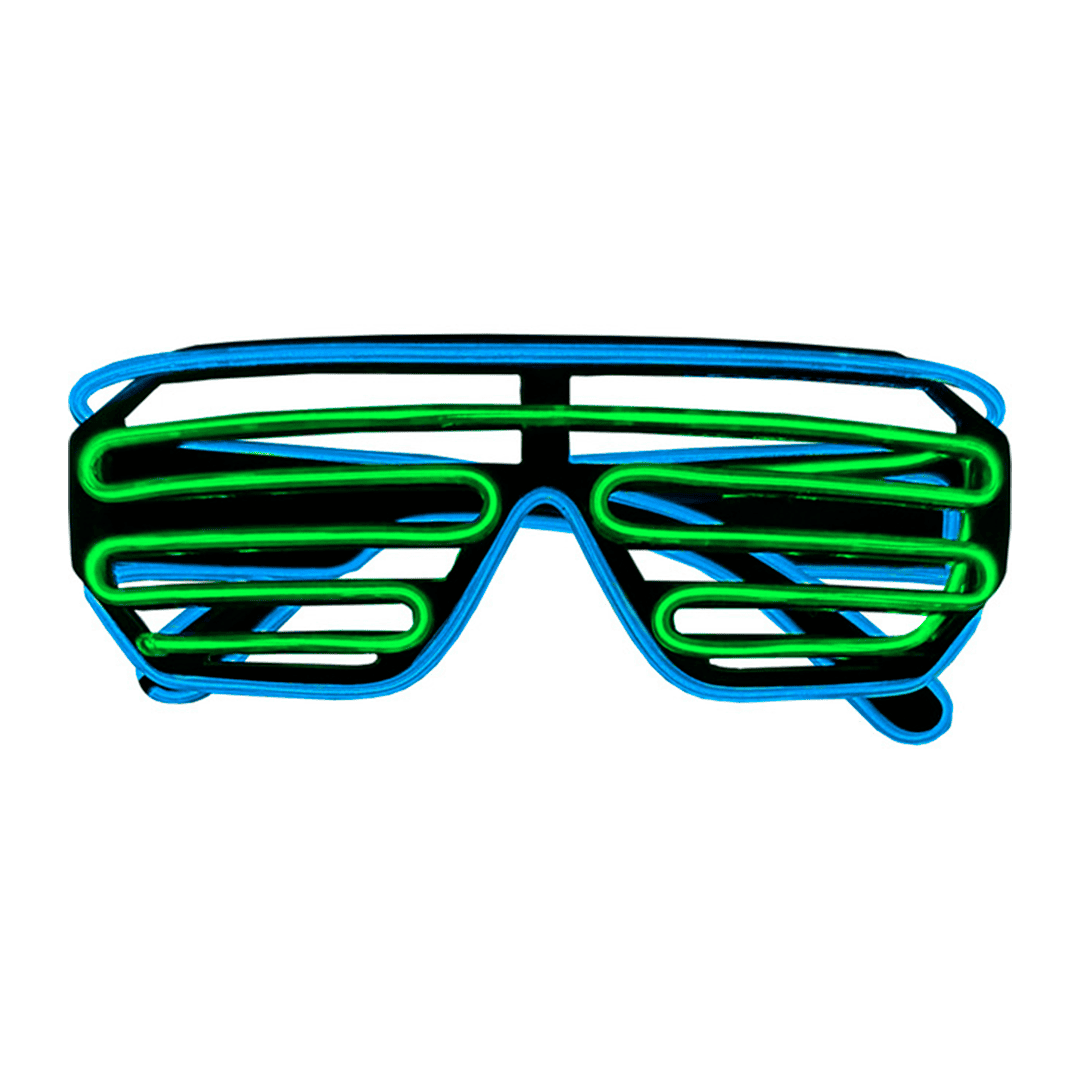 Lentes LED azul y verde - Imagen 2