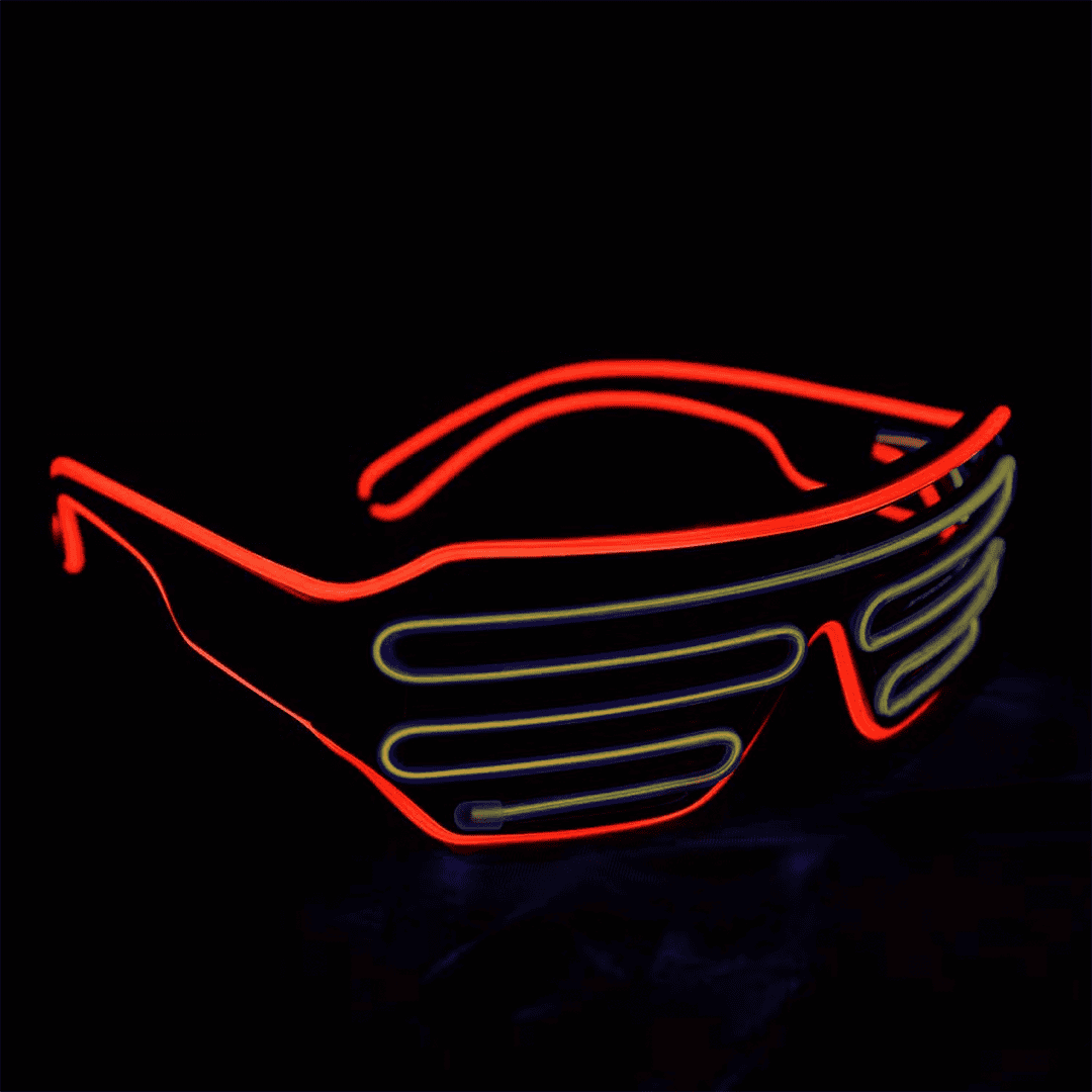 Lentes LED rojo y amarillo