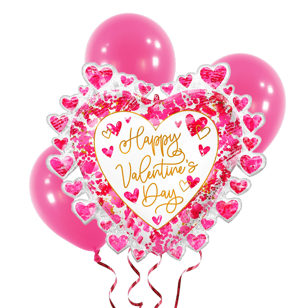 Bunch Happy Valentine´s Day de corazones rosados. 026635450911