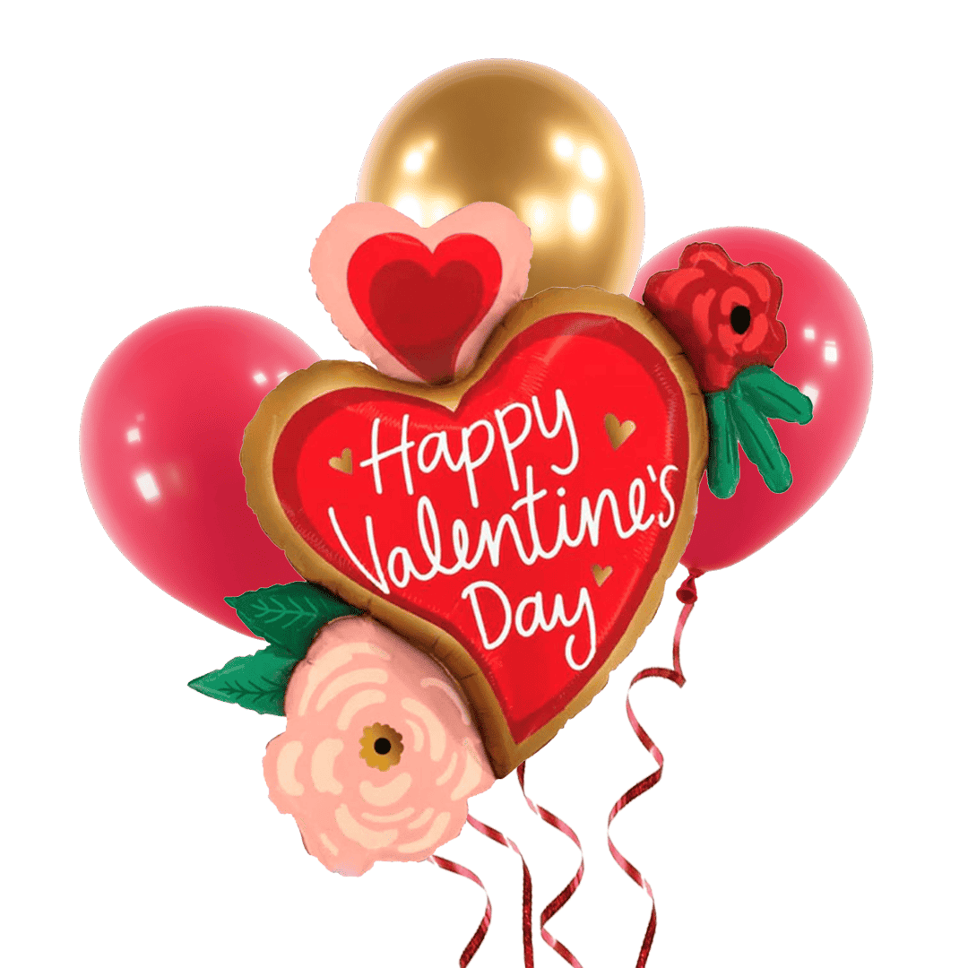 Bunch de corazón con flores. 030625253321