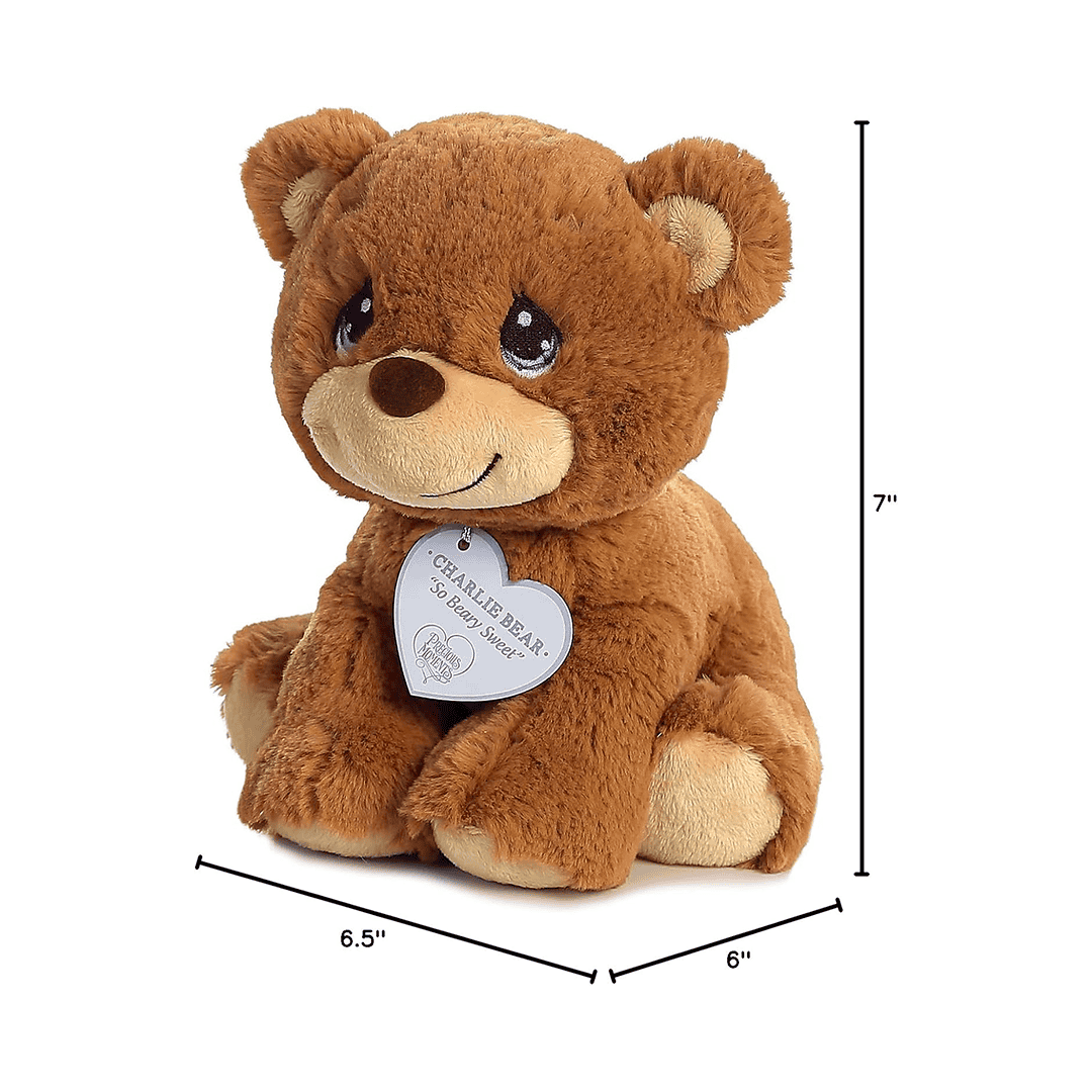 Peluche Charlie Bear – Small (Brown Bear) De 8.5" - Imagen 4