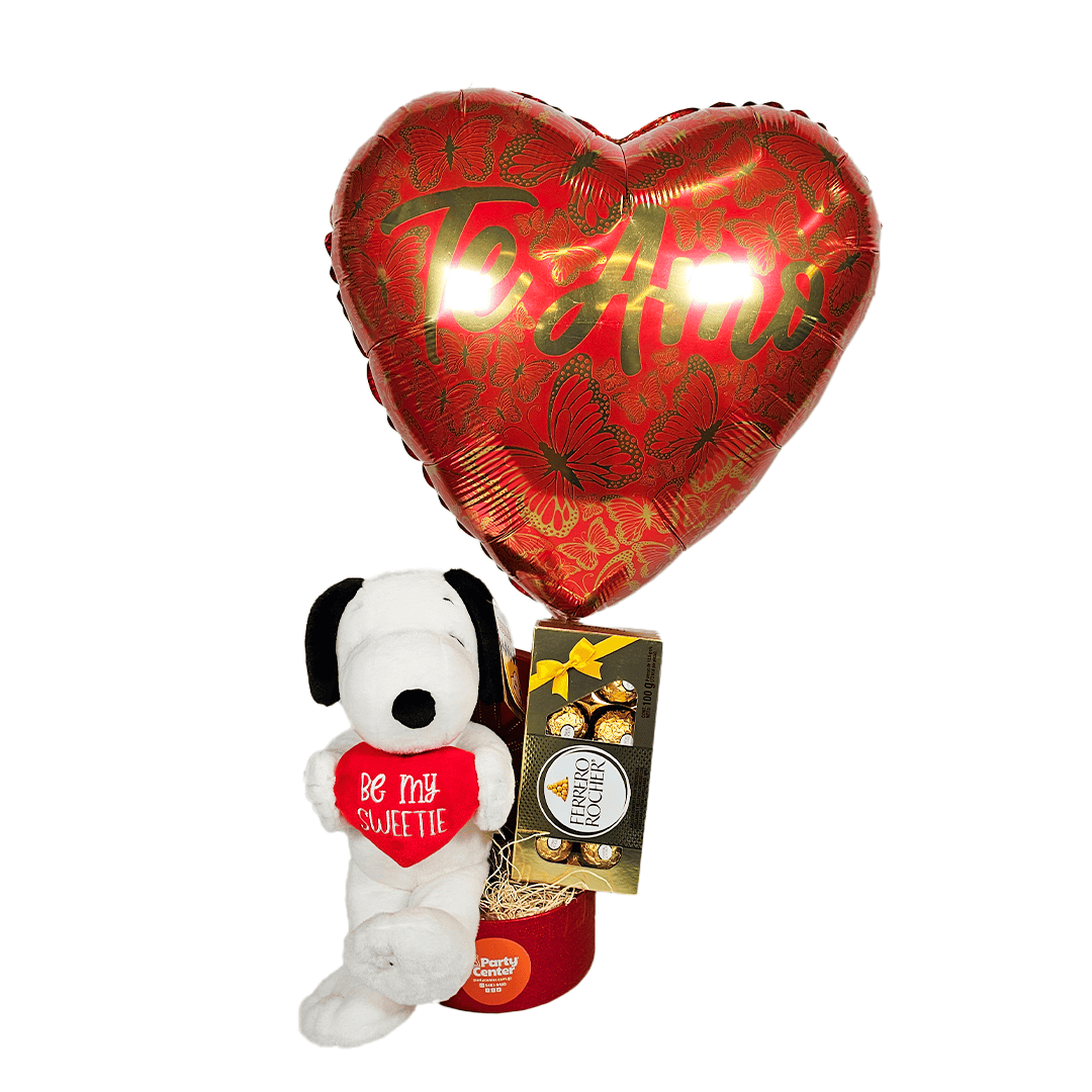 Arreglo especial Snoopy y chocolates