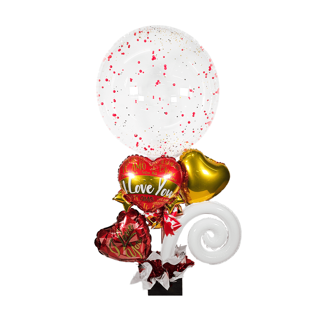 Arreglo burbuja día del cariño - Imagen 5