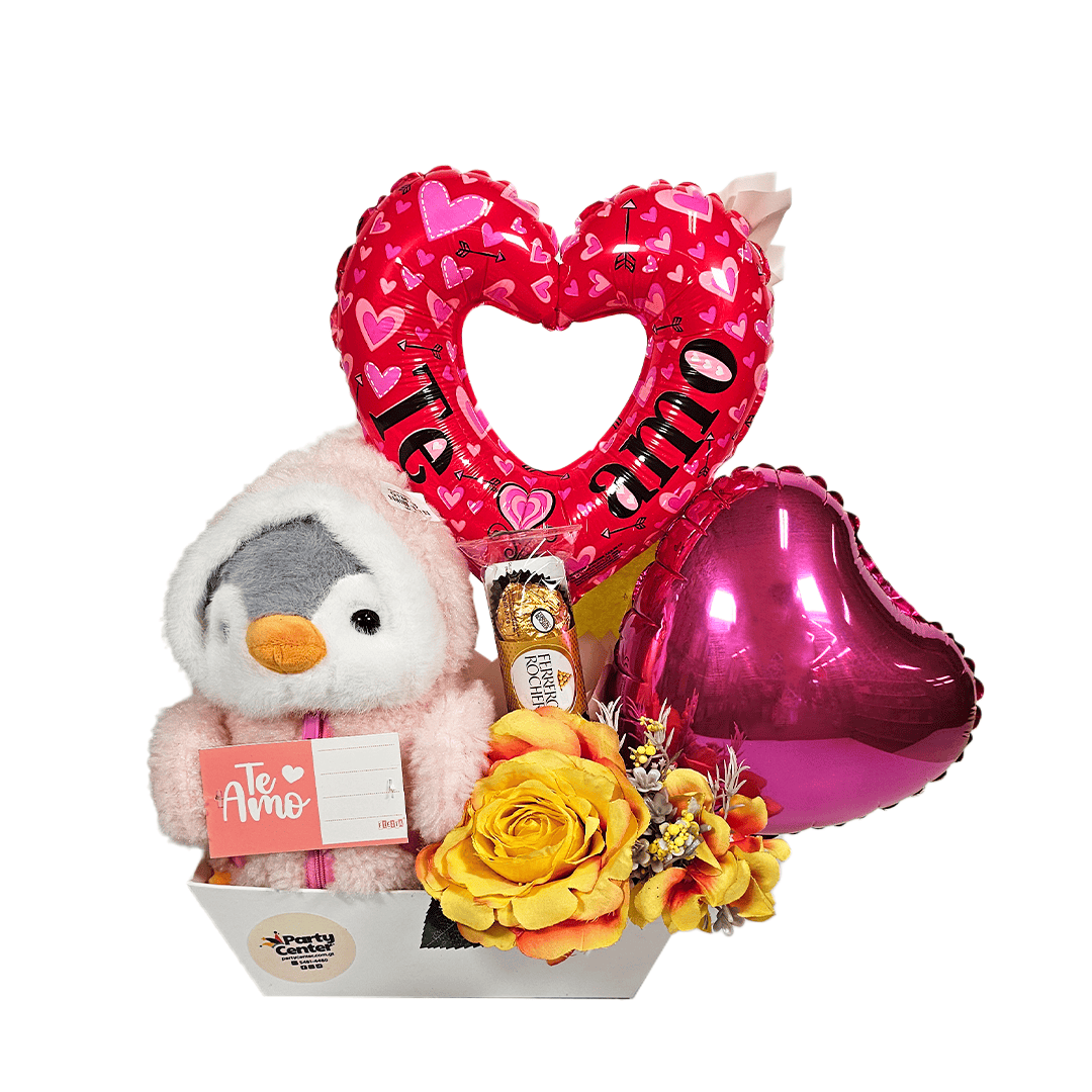 Arreglo especial globo mini shape con peluche