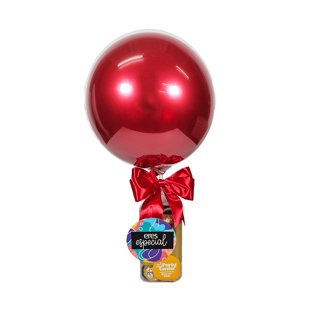 Arreglo mini burbuja con chocolates