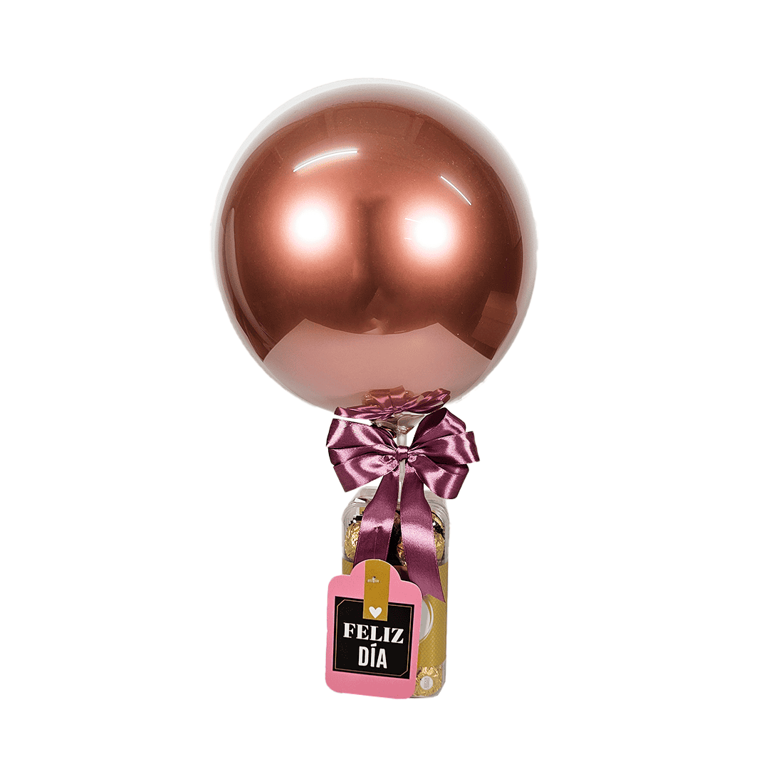 Arreglo mini burbuja con chocolates - Imagen 3