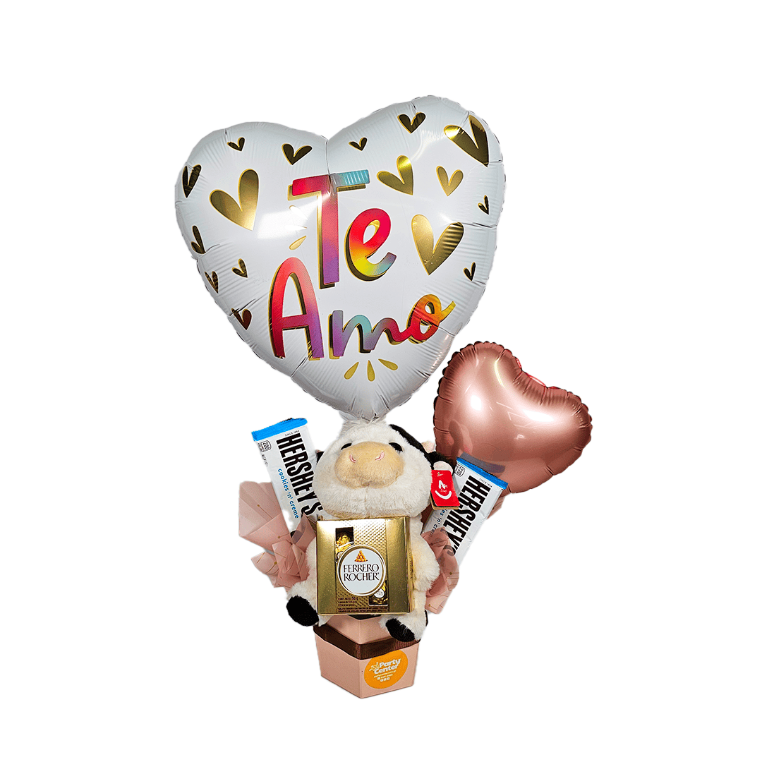 Arreglo especial globo metálico con peluche - Imagen 2