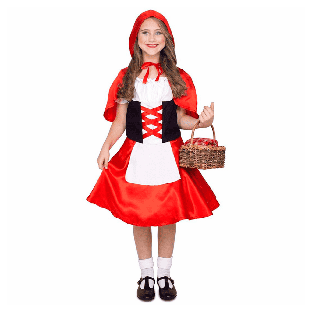 Cexiakong Disfraz de Caperucita Roja para niña, disfraz de princesa para Halloween, sin mangas, vestido de Caperucita Roja, capa con capucha, capa para cumpleaños, carnaval, fiesta, disfraz de Navidad